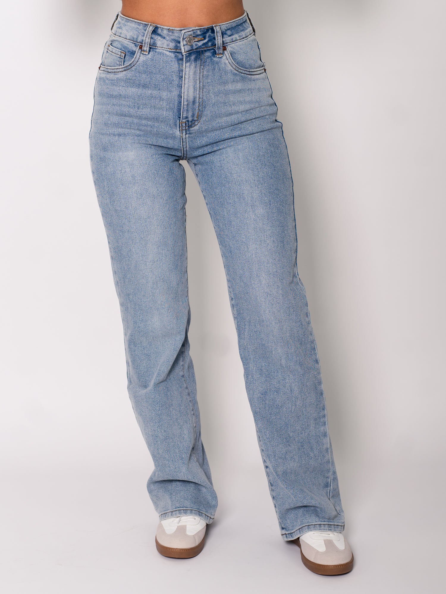 Alice Wideleg Jeans - Blau