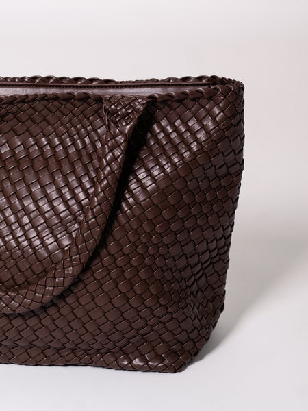 Braided Belle Shopper - Espresso
