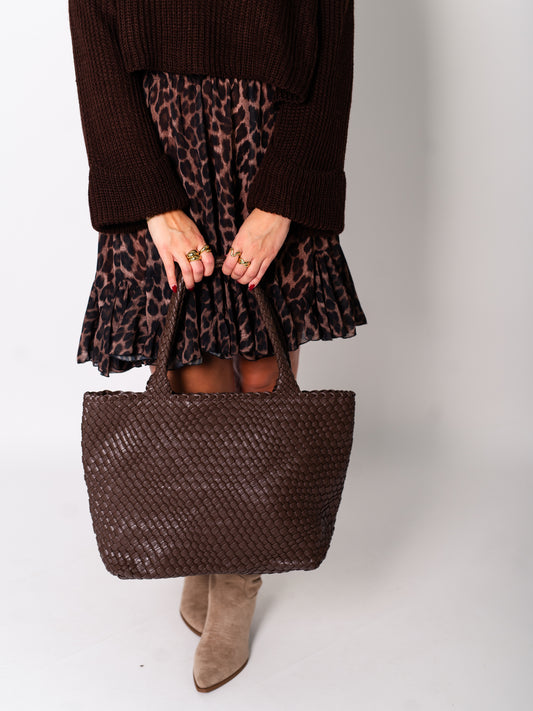 Braided Belle Shopper - Espresso