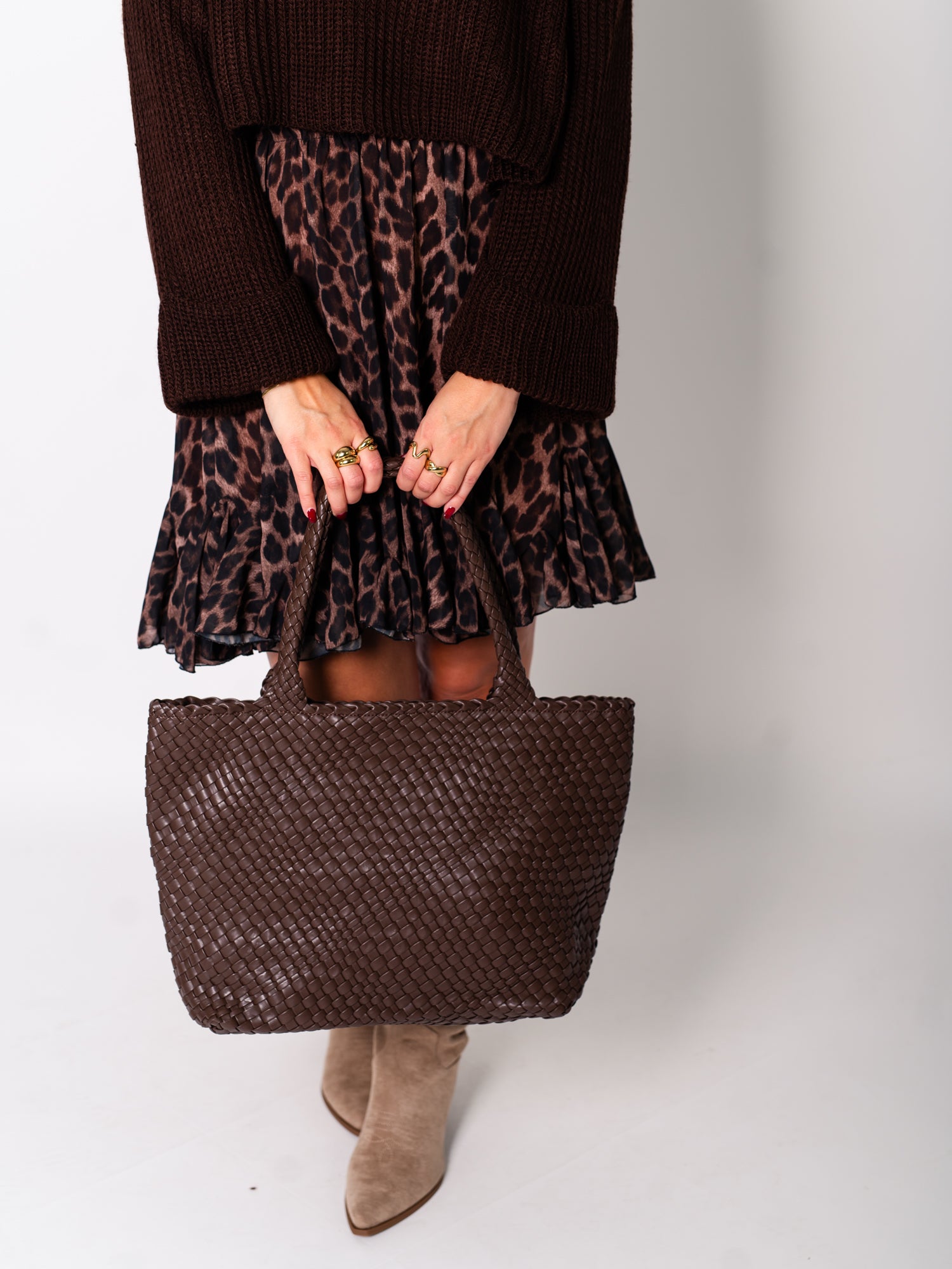 Braided Belle Shopper - Espresso