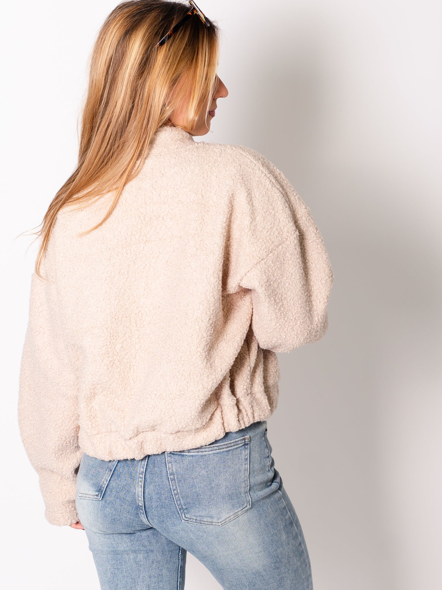 Lana Teddy Jacke - Beige