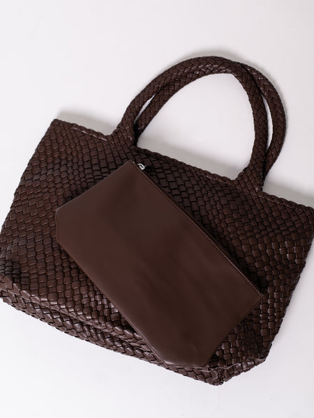 Braided Belle Shopper - Espresso