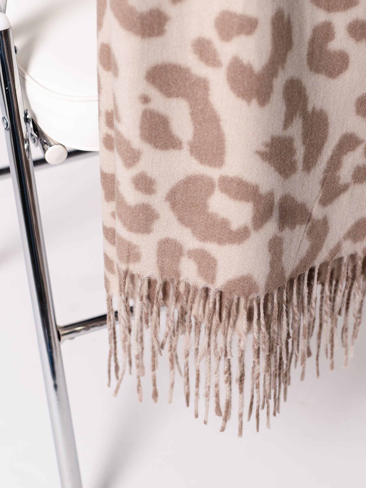 Soft  Leo Schal - Beige/ Taupe