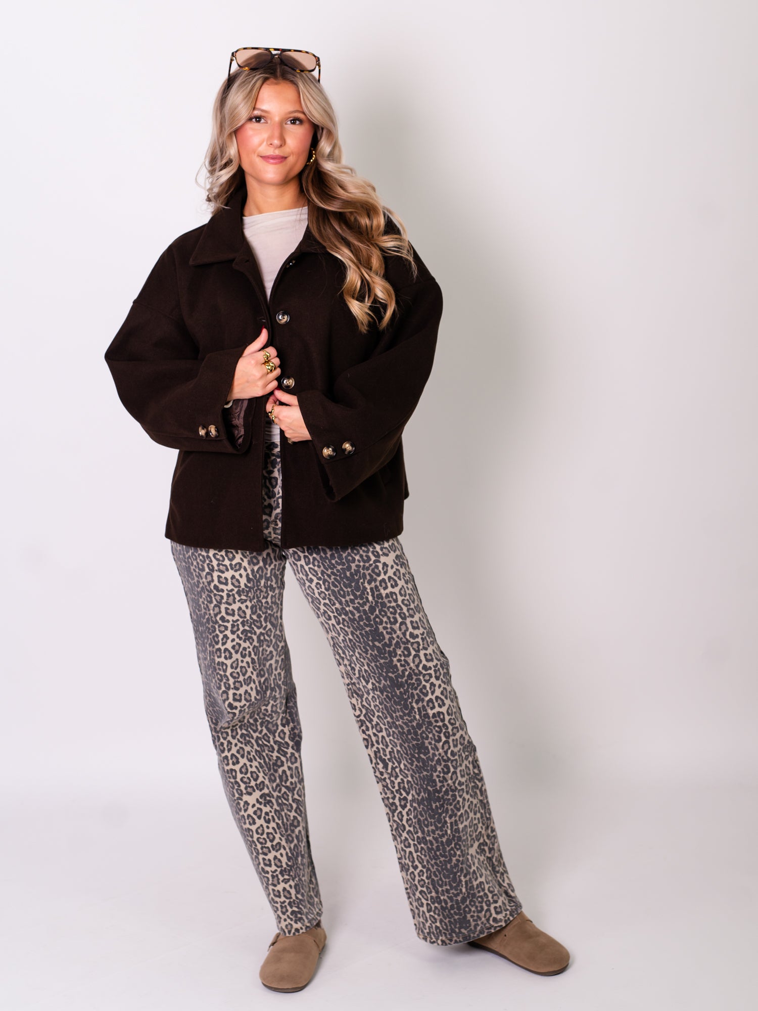 Maple Oversize Jacke - Dunkelbraun