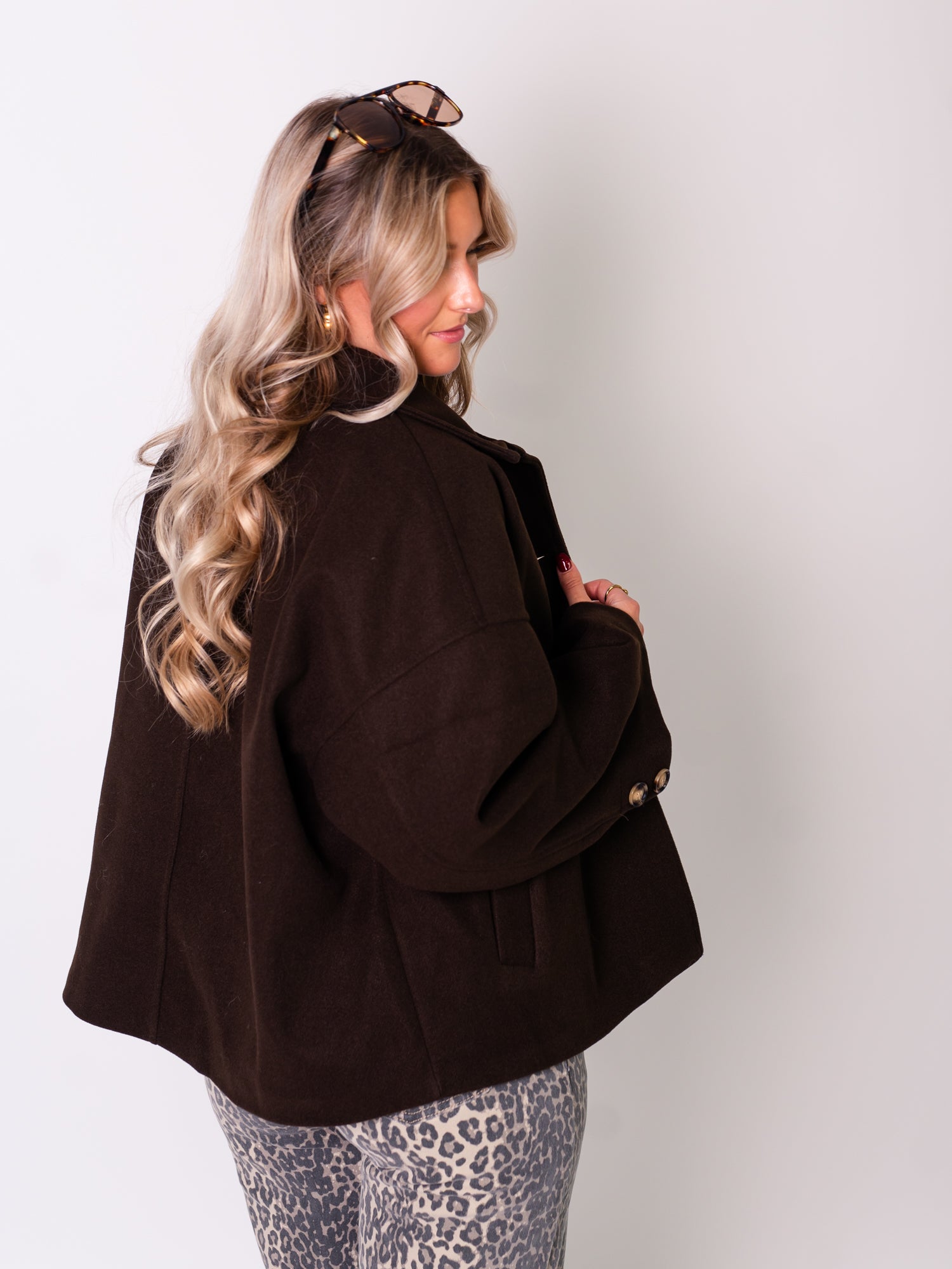 Maple Oversize Jacke - Dunkelbraun