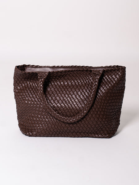 Braided Belle Shopper - Espresso