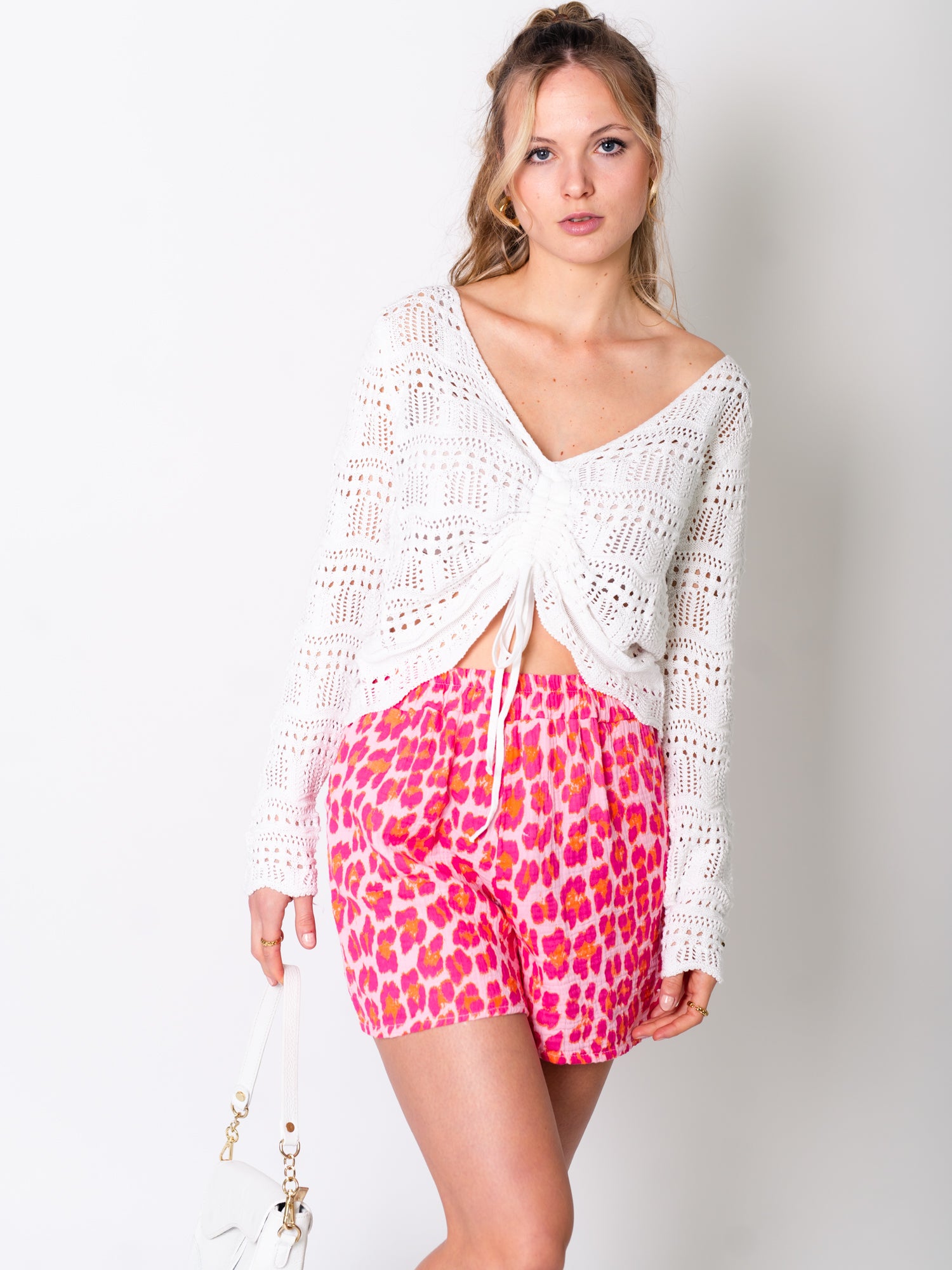 Leo Musselin Shorts - Pink