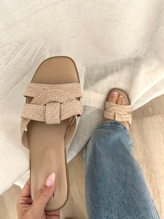 Maya Pantolette - Beige