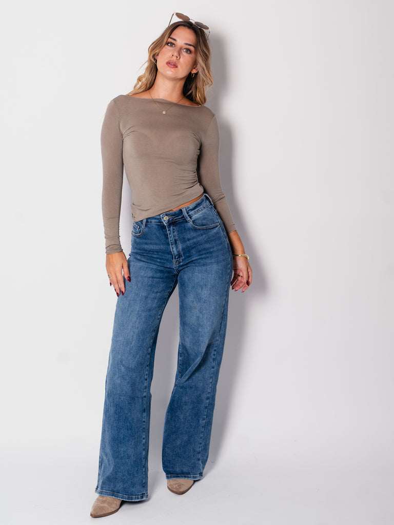 Milly Dad-Fit Jeans - Medium Blue