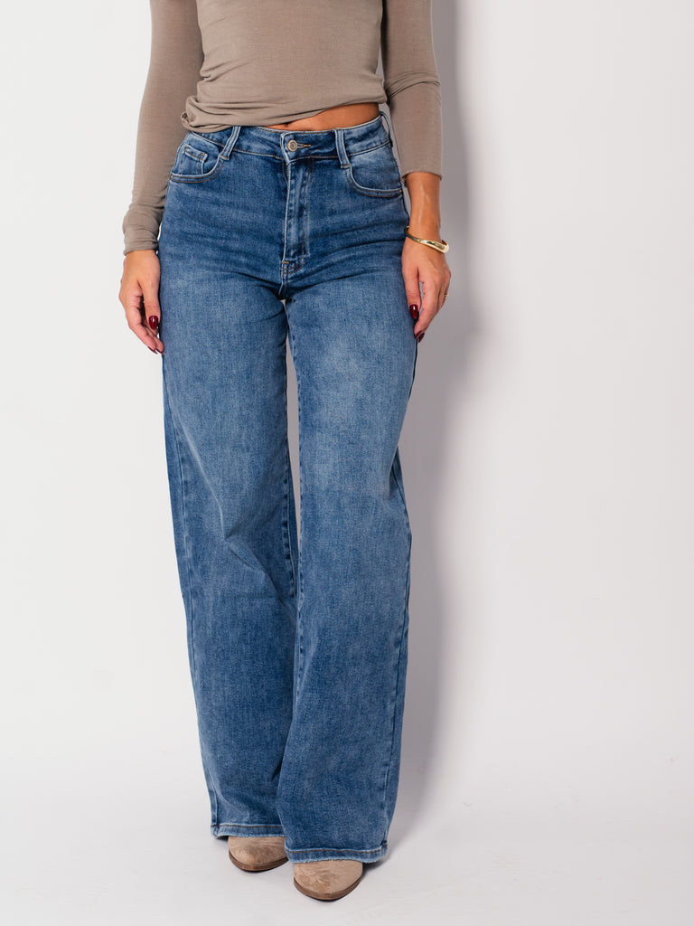 Milly Dad-Fit Jeans - Medium Blue