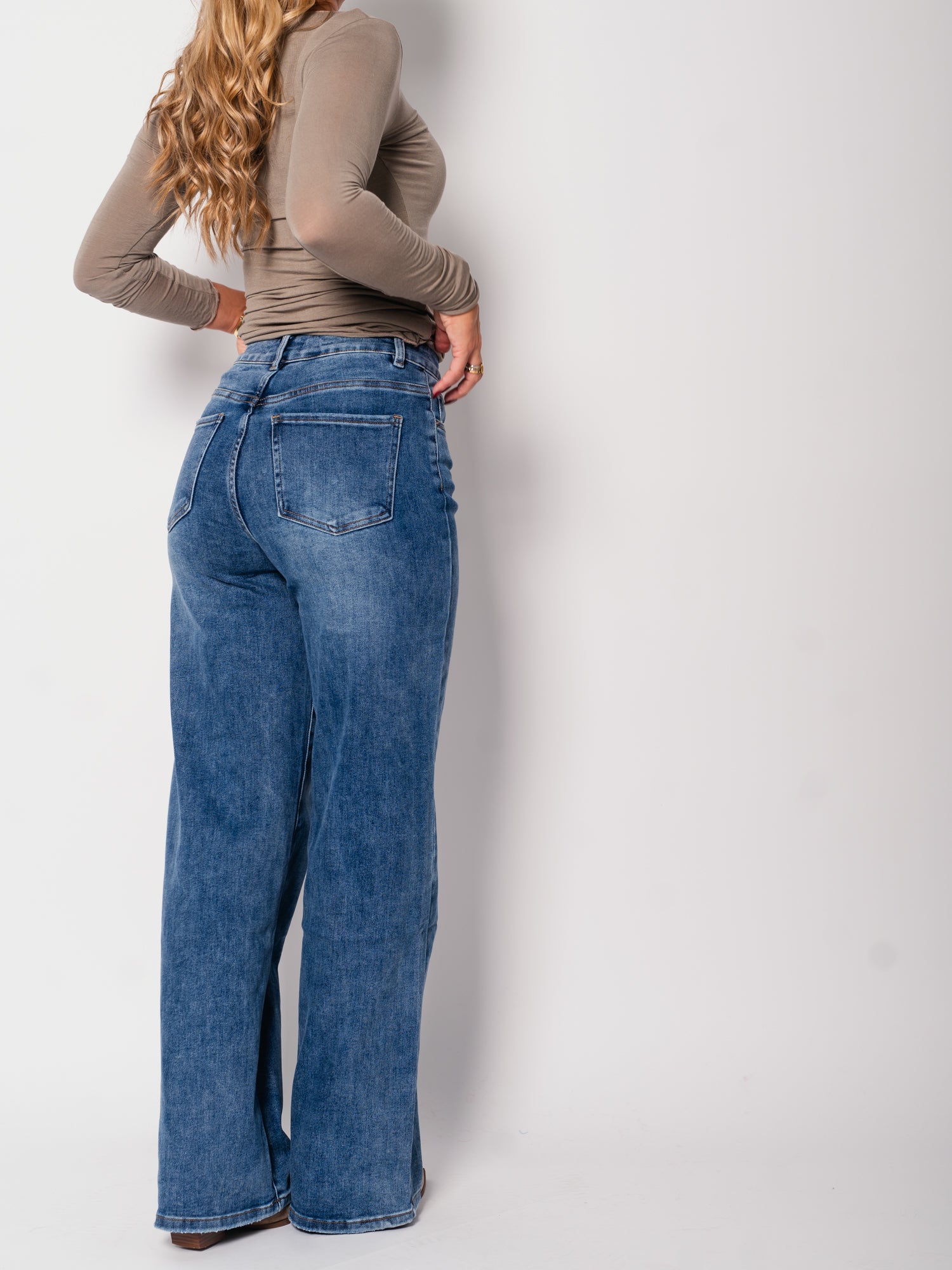 Milly Dad-Fit Jeans - Medium Blue