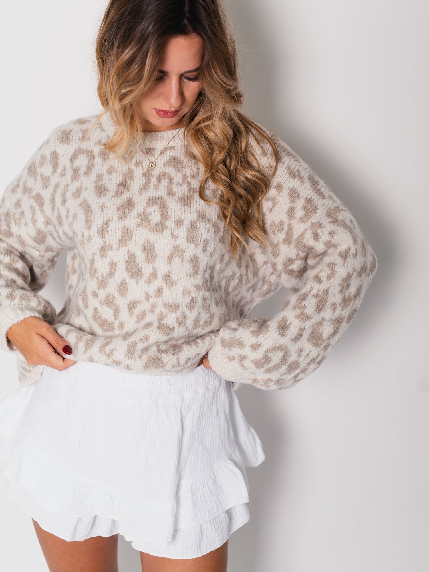 Leo Strick Pullover - Beige