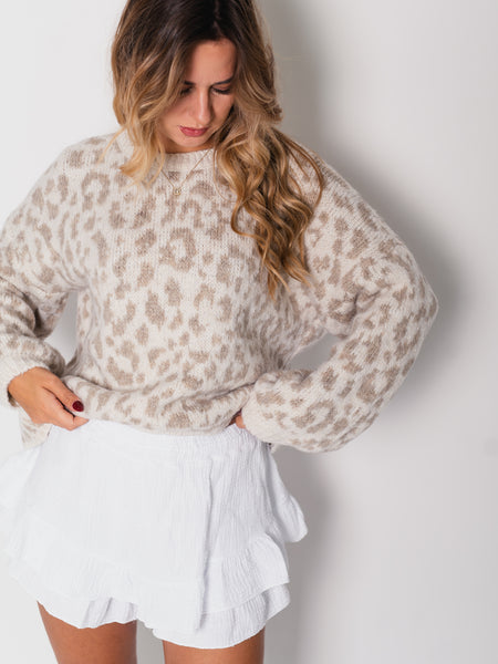 Leo Strick Pullover - Beige