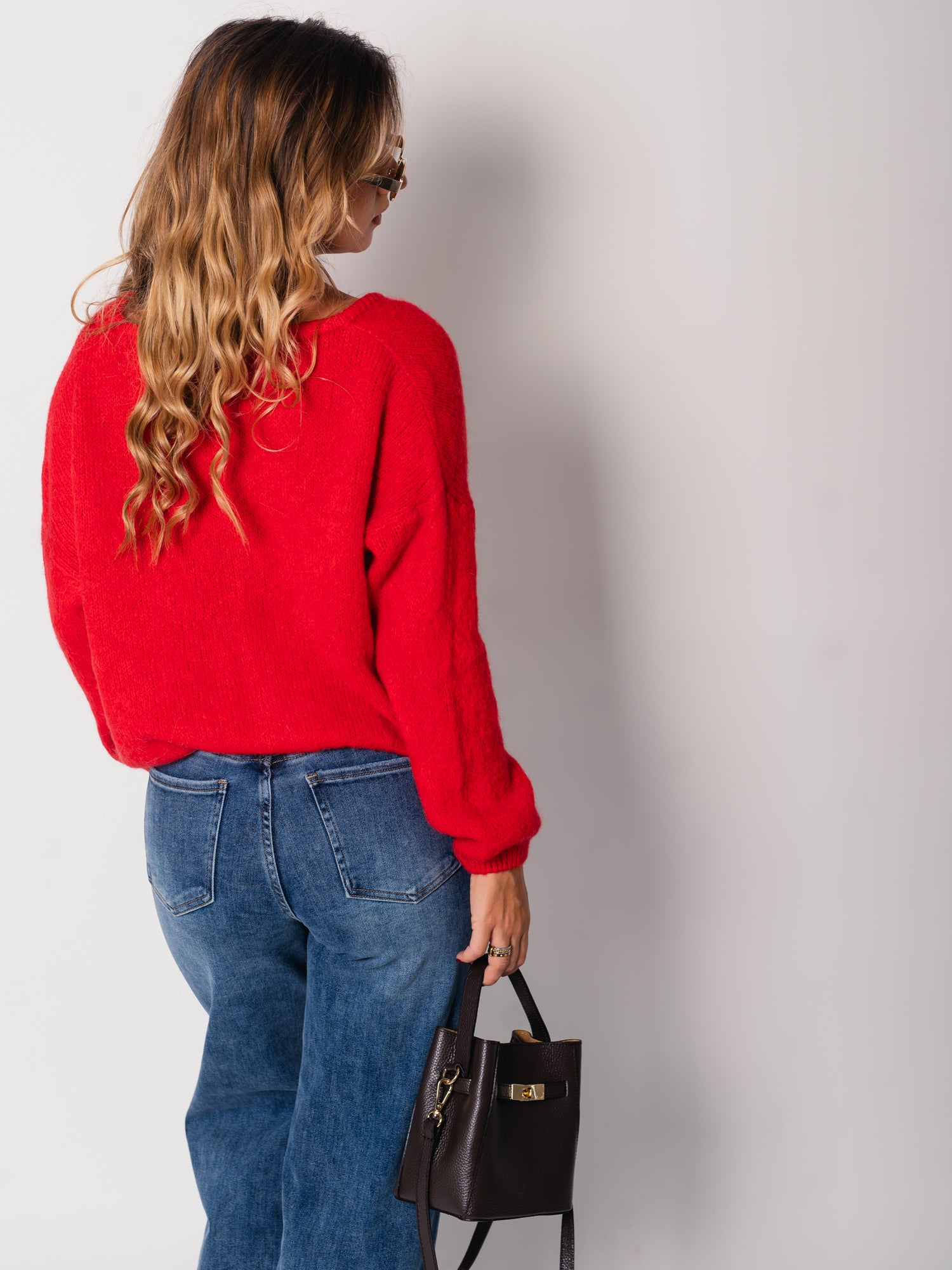 Hanni Soft Strickjacke - Rot