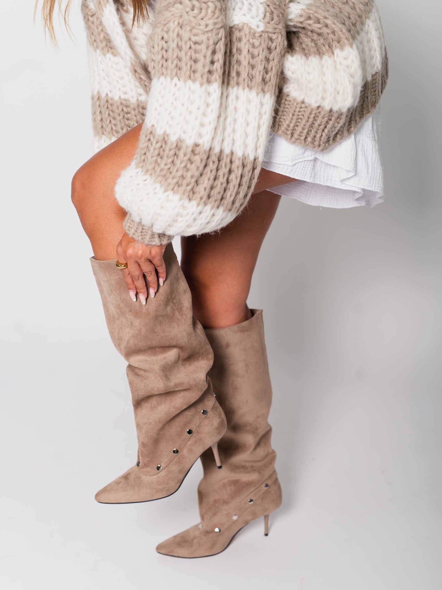Coyote Western Absatz Stiefel - Beige