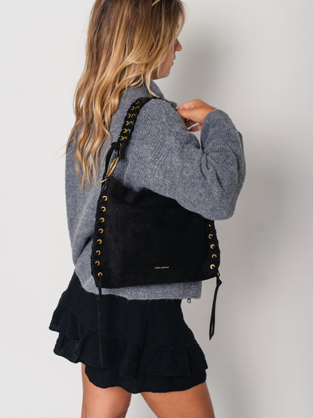 Stella Fransen Bag - Schwarz