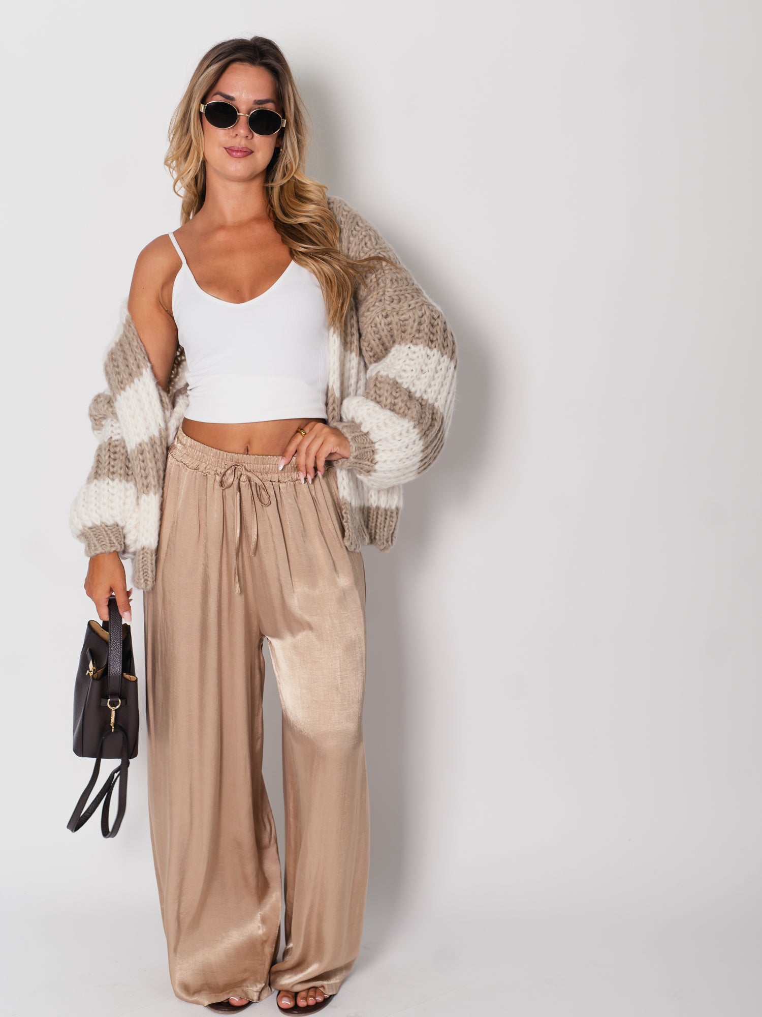 Ella Seiden Hose - Golden Sand