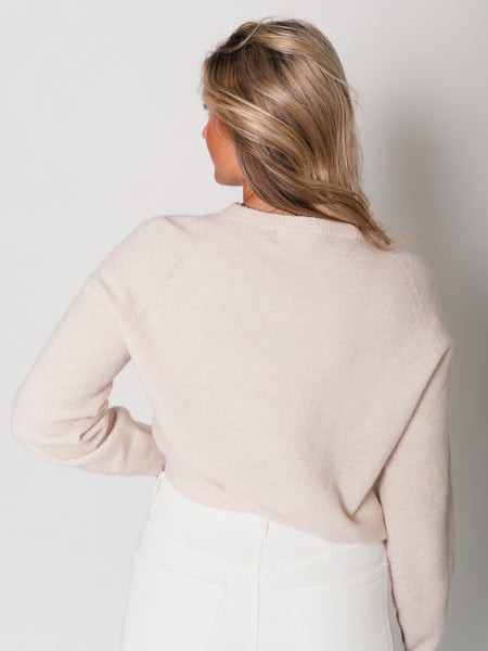 Soft Basic Strick Pullover - Beige