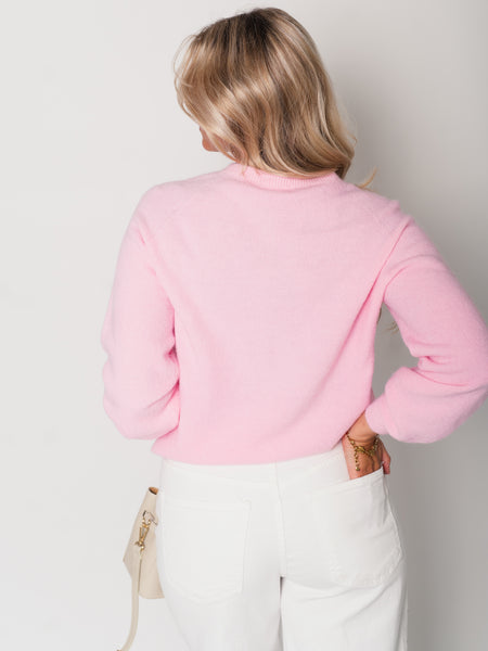 Soft Basic Strick Pullover - Rosa