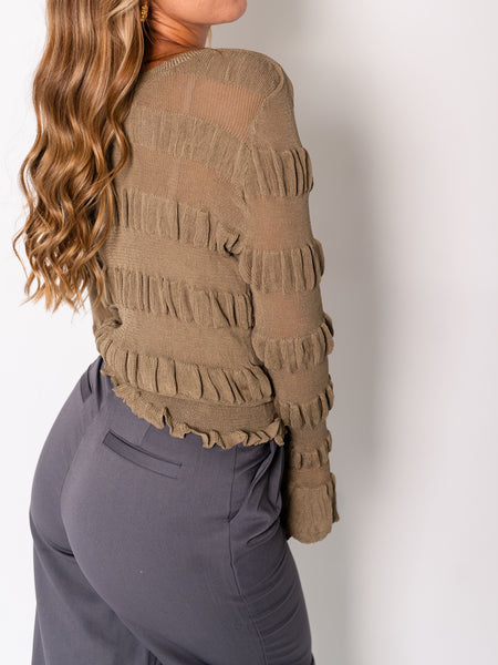 Briana Bluse - Khaki