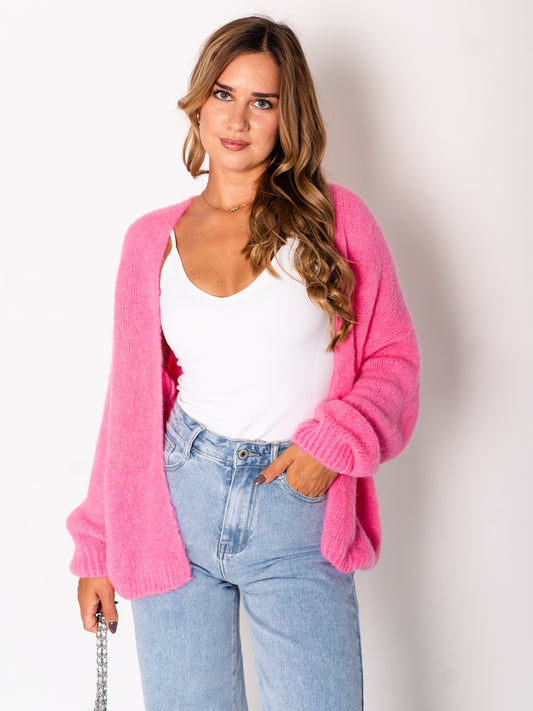 Madita Soft Strickjacke - Pink