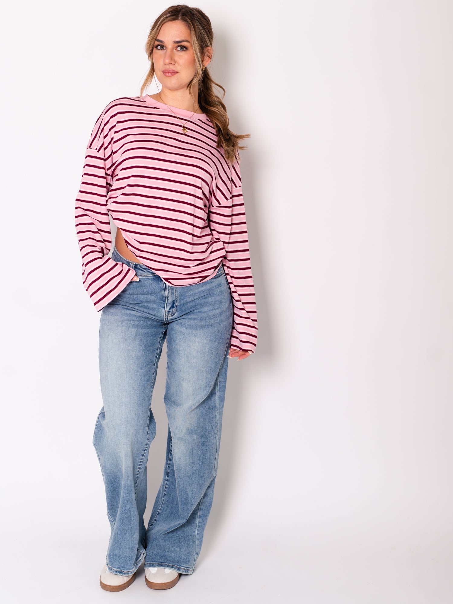 Josy Straight Leg Jeans - Graublau