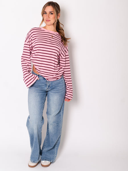 Josy Straight Leg Jeans - Graublau