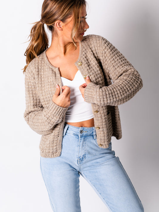 Lilly Cardigan - Taupe