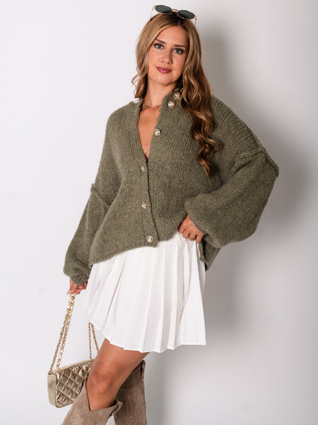 Emelie Strickjacke - Khaki