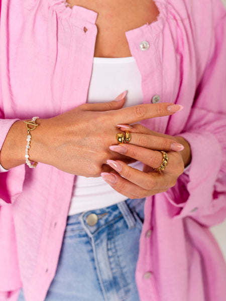 Flowy Ring - Gold