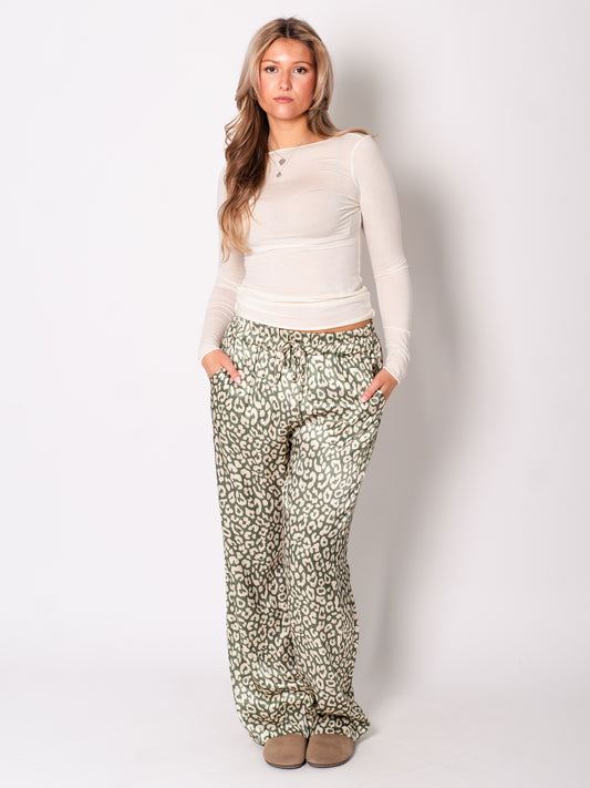 Ella Seiden Hose - Leo/Khaki