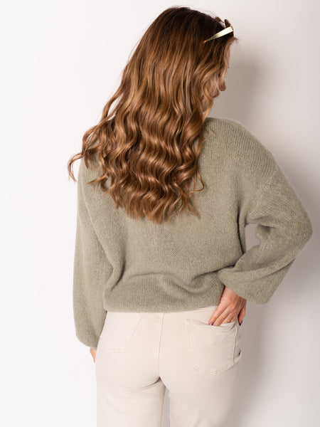 Hanni Soft Strickjacke - Olive