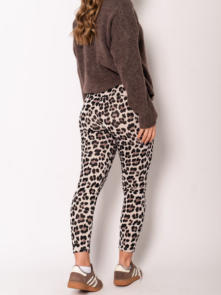 Leo Leggings - Beige/Schwarz