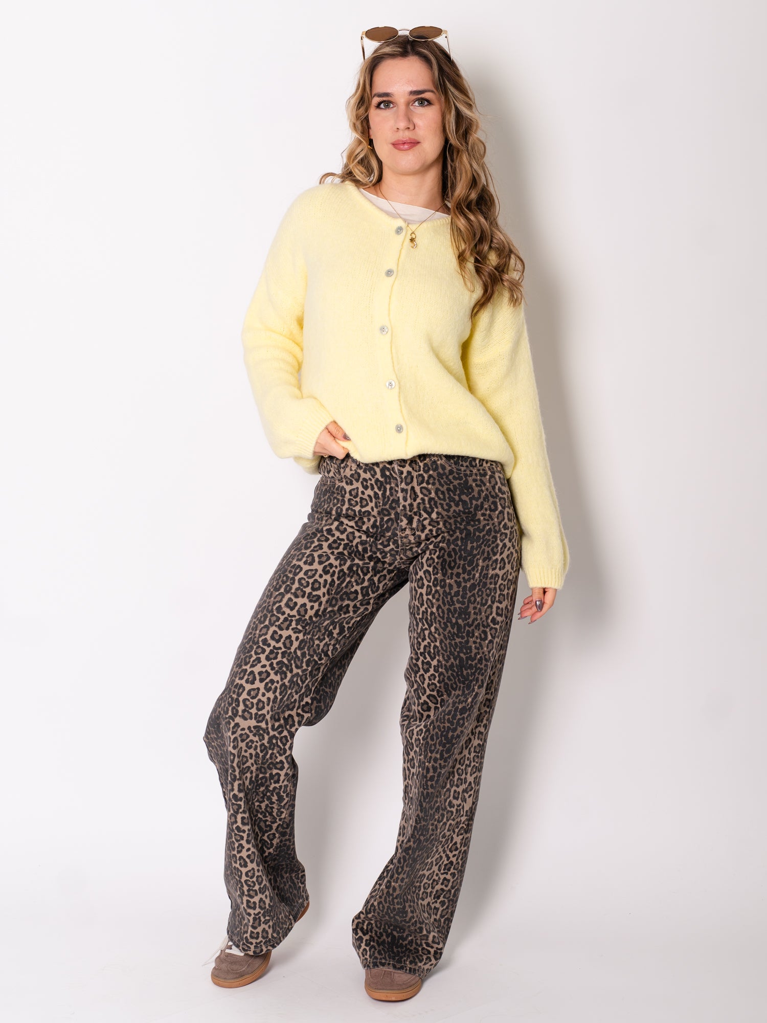 Hanni Soft Strickjacke - Zitronengelb