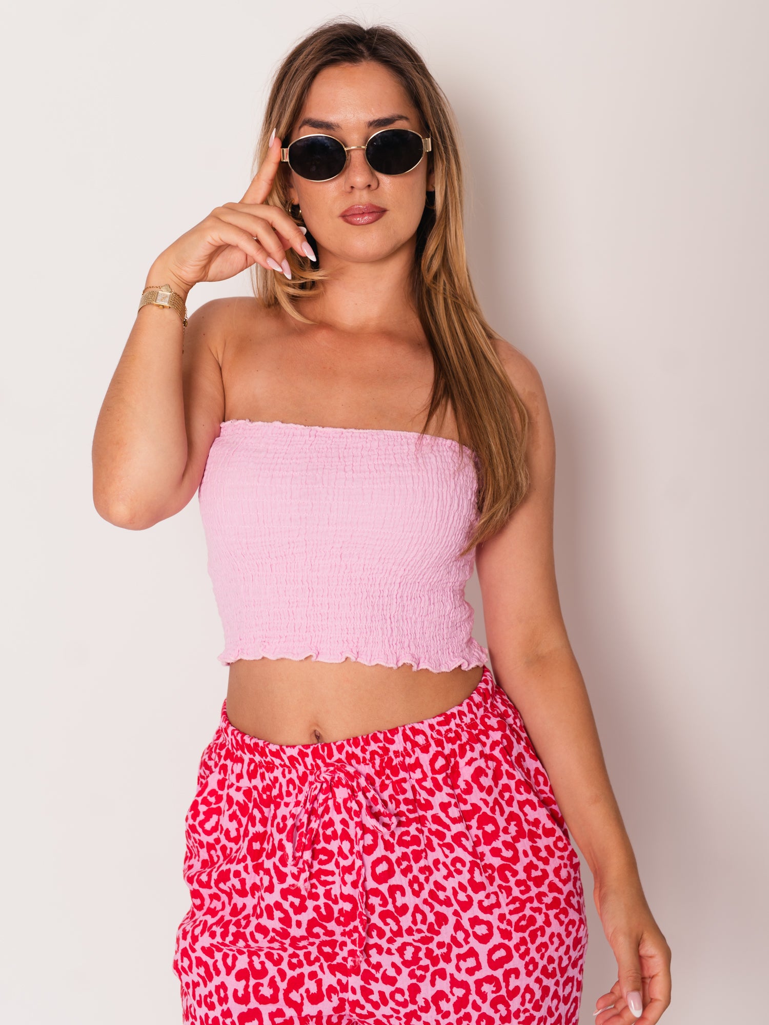 Nala Bandeau Top - Rosa