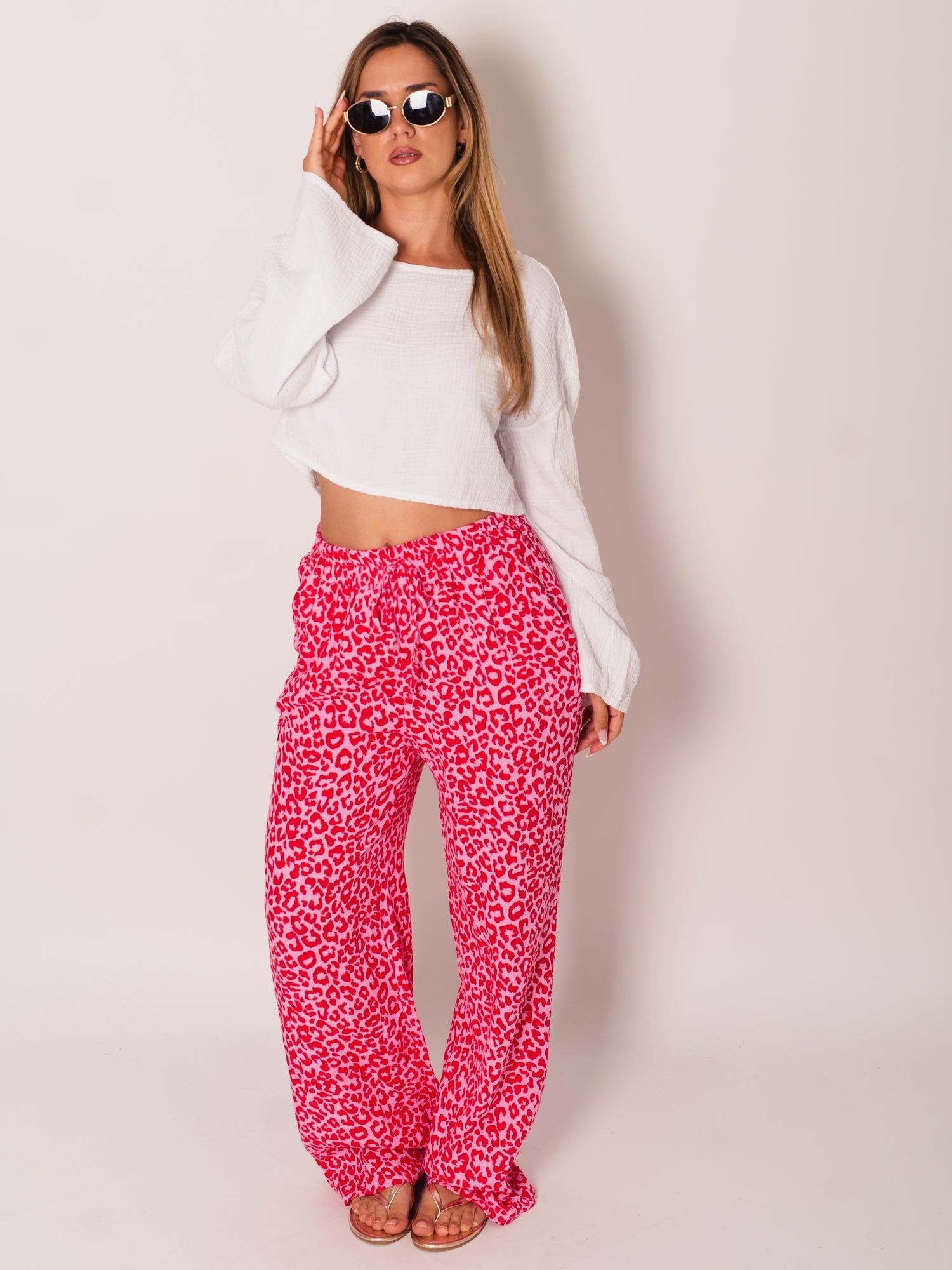 Ayla Musselin Bluse - Weiß