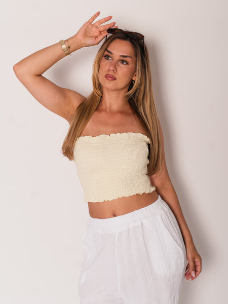 Nala Bandeau Top - Butteryellow