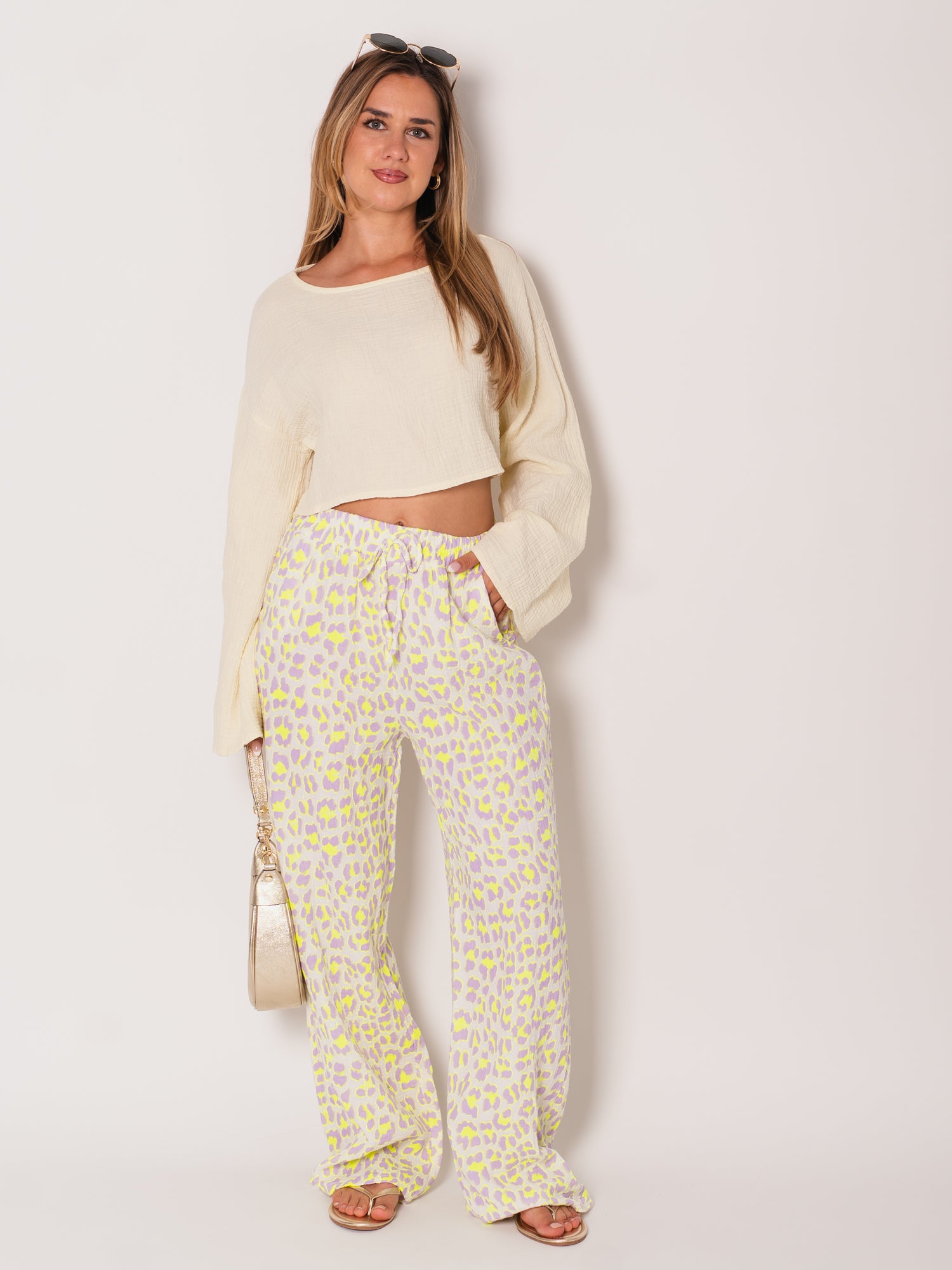 Ayla Musselin Bluse - Butteryellow