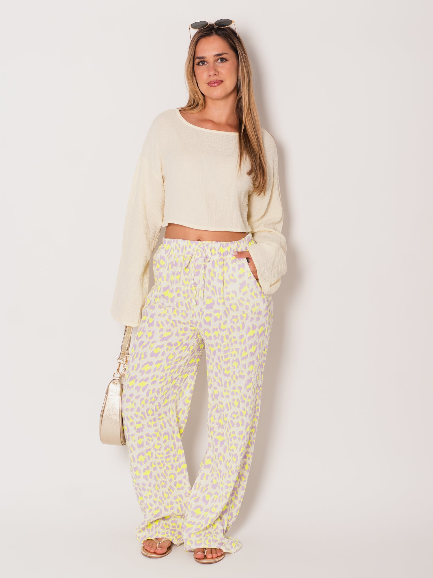 Ayla Musselin Bluse - Butteryellow