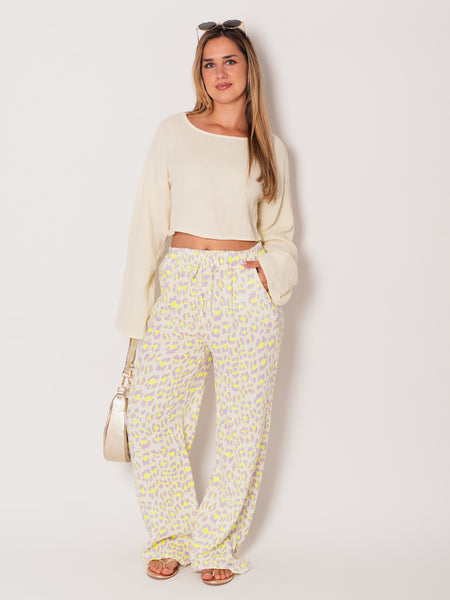 Ayla Musselin Bluse - Butteryellow
