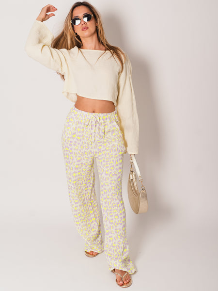Ayla Musselin Bluse - Butteryellow