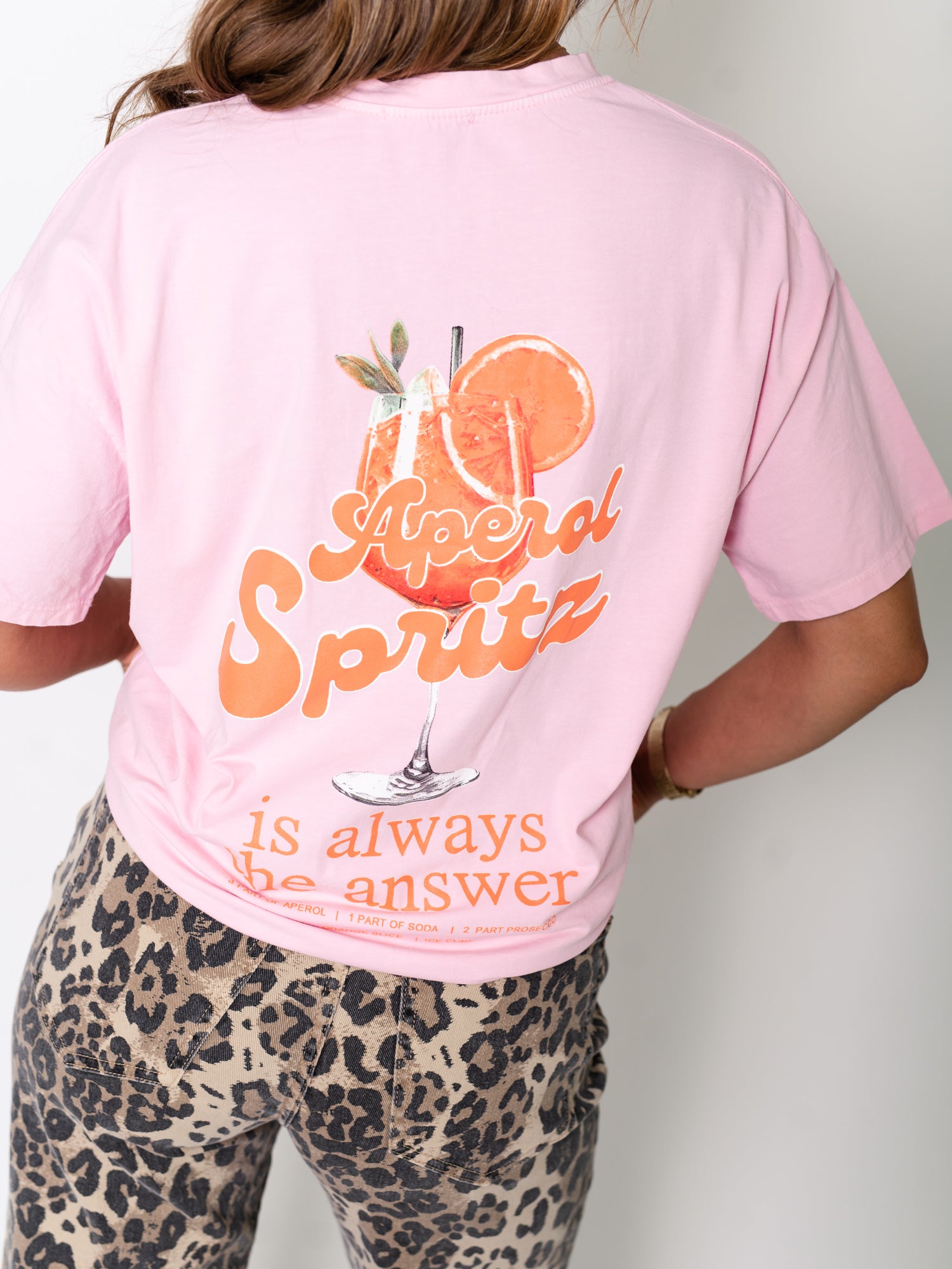 Aperol Oversize T-Shirt- Rosa