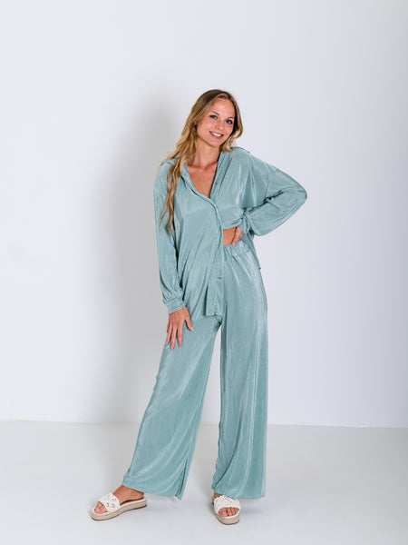 Giulia Plissee Zweiteiler - Mint