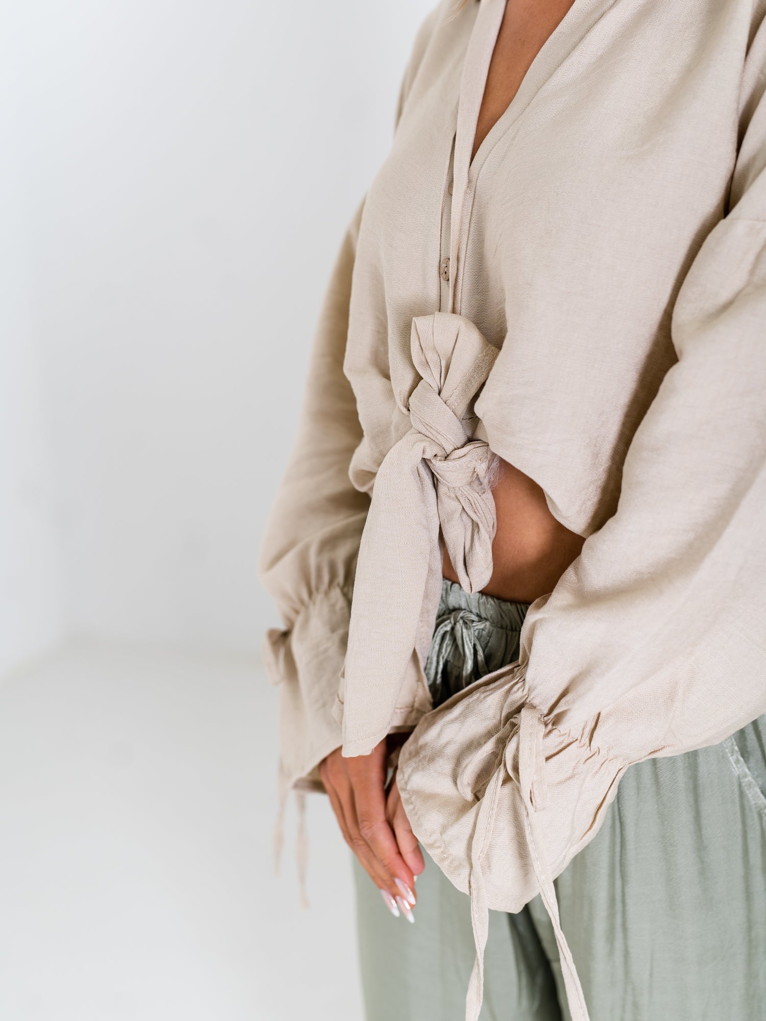B-Ware 331. Amanda Bluse - Beige