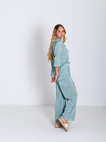 Giulia Plissee Zweiteiler - Mint