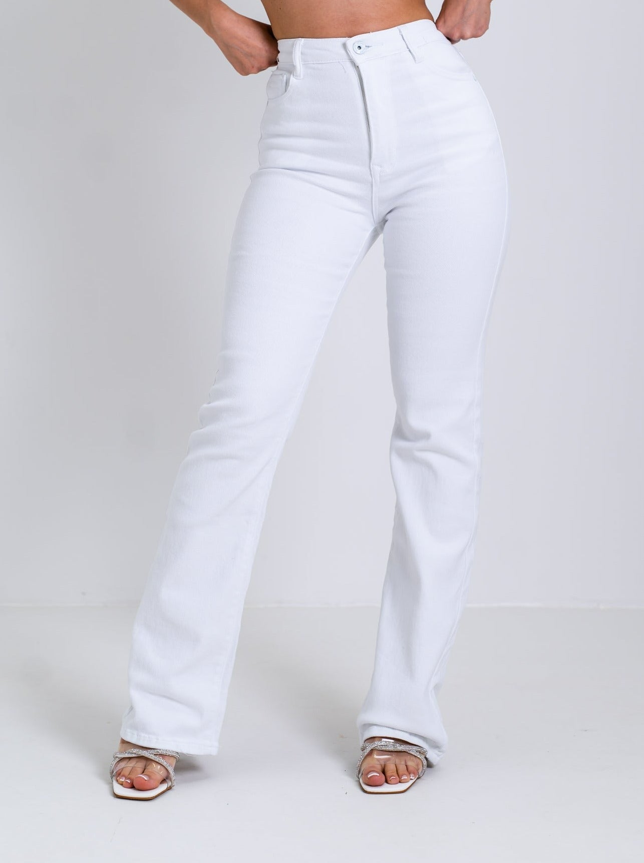 Danielle Flare Jeans - Weiß