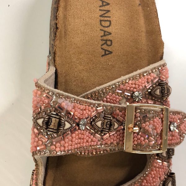 B-Ware 251. Ibiza Pantolette - Rosa Größe 36