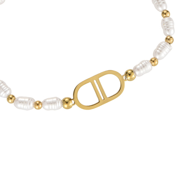 Posie Pearls Armband- Gold