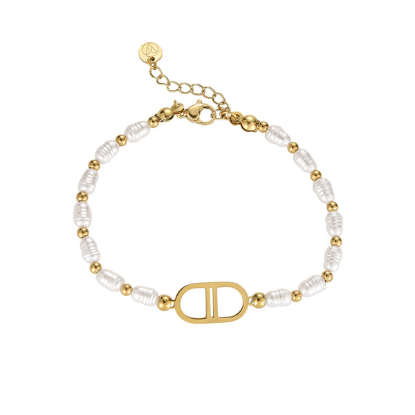 Posie Pearls Armband- Gold