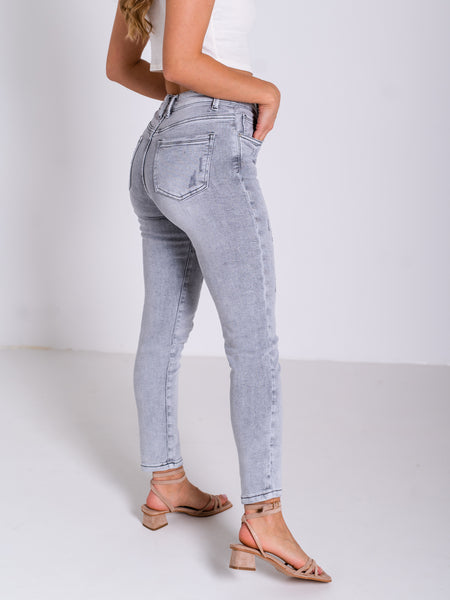 Mary Regular Jeans - Grau